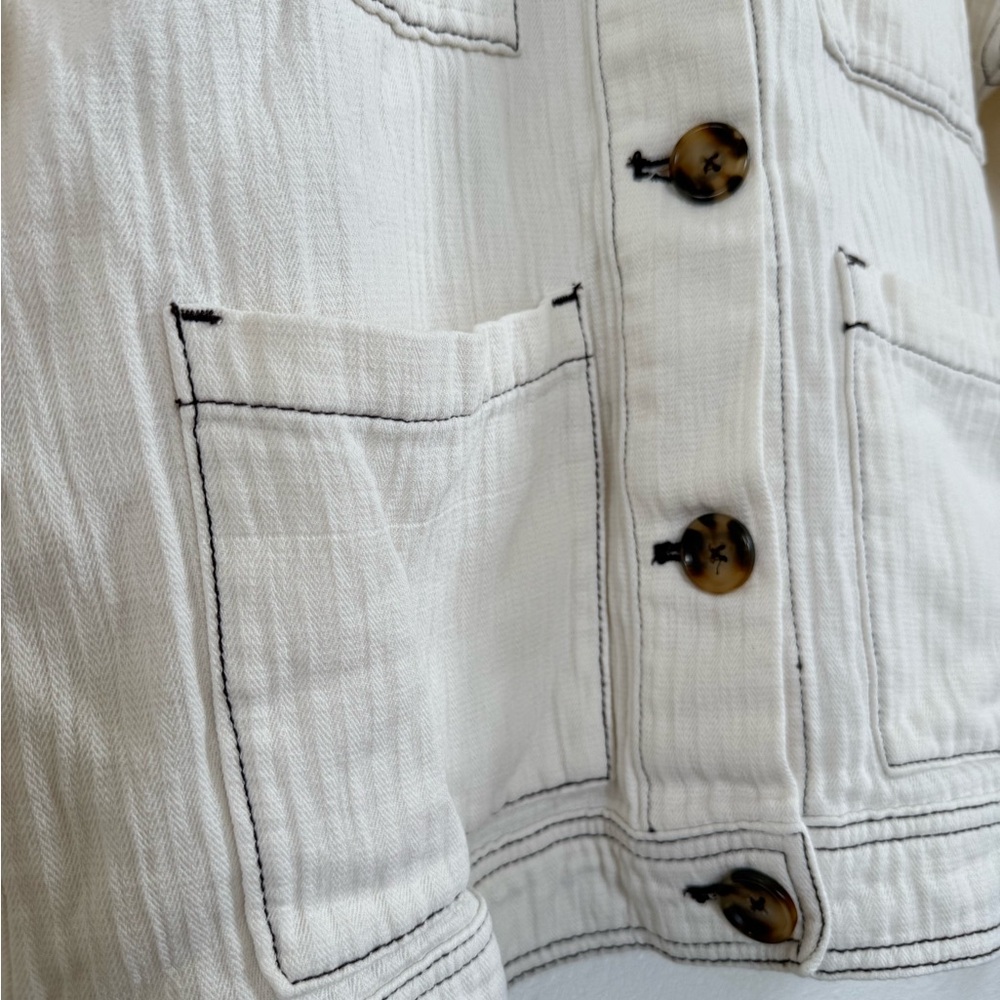 Maurices Off-White Button-Up Jacket - Picture 6 of 6